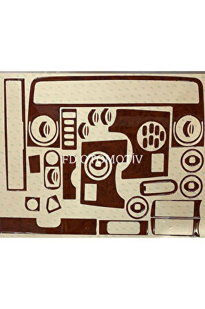 Renault Master 2 Torpido, Konsol, Trim, Göğüs Kaplama Seti Maun Renk