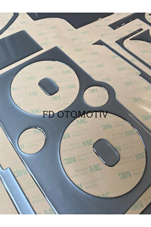 Citroen Berlingo 2002-2008 Torpido, Konsol, Trim, Göğüs Kaplama Seti Gümüş Gri Renk