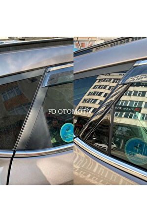 Hyundai Tucson 2015 - 2020 Kapı Direği Kaplama Piano Black Renk