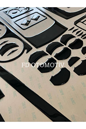 Ford Connect 2009 - 2014 Torpido, Konsol, Trim, Göğüs Kaplama Seti Piano Black Renk