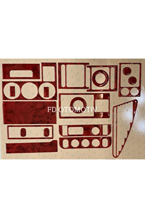 Peugeot Partner 1996-2002 Torpido, Konsol, Trim, Göğüs Kaplama Seti Maun Renk