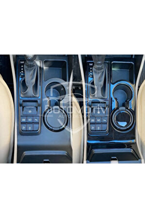 Hyundai Tucson 2015-2020 Torpido, Konsol, Trim, Göğüs Kaplama Seti Piano Black Renk