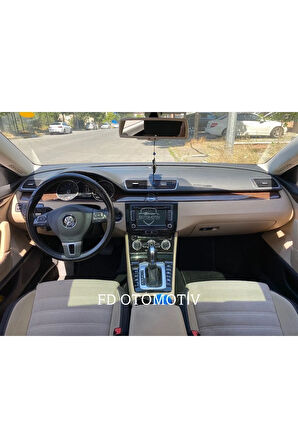 Volkswagen Passat Cc Konsol Siyah , Trimler Koyu Meşe Renk Torpido Konsol Maun Kaplama