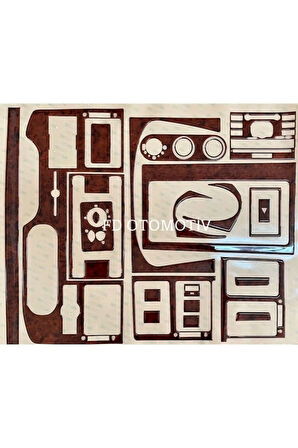 Ford Transit 2006-2013 Torpido, Konsol, Trim, Göğüs Kaplama Seti Maun Renk