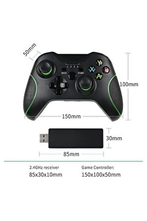 PS3/PS4 ve PC Uyumlu Kablosuz Şarjlı 2.4Ghz Wireless Oyun Kolu