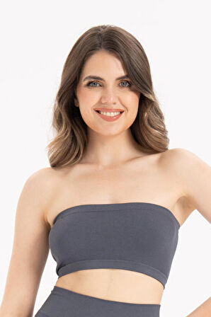 Formeasy Kadın Dikişsiz Fitilli Strapless Büstiyer