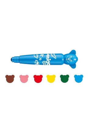 Teddy Jumbo Bebek Süper Yıkanabilir Keçeli Boya Kalemi 6lı