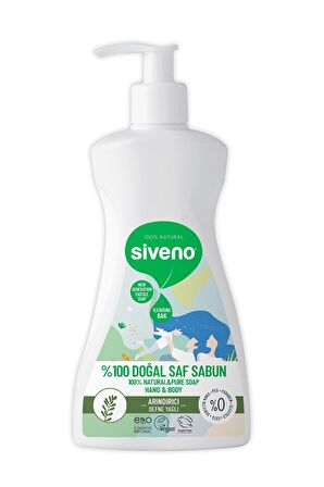 Siveno %100 Doğal Sıvı Kastil Sabun Defne Yağlı Arındırıcı Nemlendirici Bitkisel Vegan 300 ml