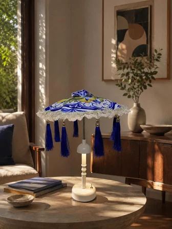 Missidea Azure Bohem Dekoratif Bali Şemsiye Lambası