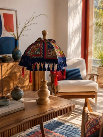Missidea Sultania Masaüstü Ledsiz Bali Şemsiyesi – 50 cm