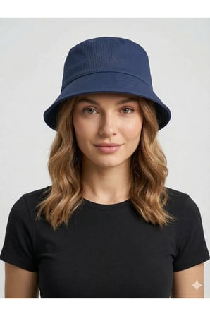 YAZLIK BUCKET MODEL PAMUKLU GABARDİN KUMAŞ KOVA ŞAPKA