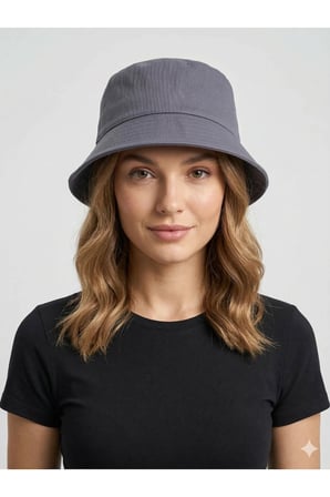 YAZLIK BUCKET MODEL PAMUKLU GABARDİN KUMAŞ KOVA ŞAPKA