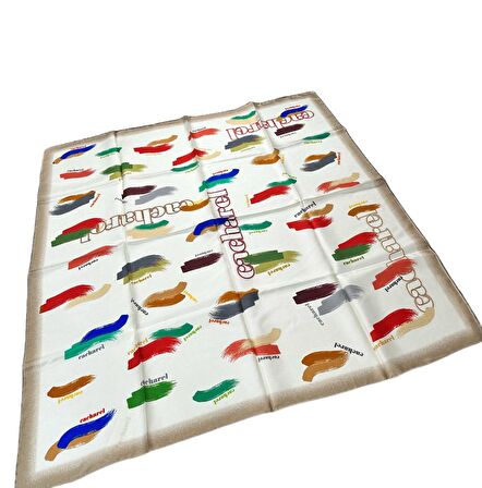 Cacharel 90*90 Twill Eşarp (02182)