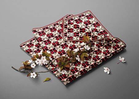 90 X 90 Levidor - Polyester- Kristal Eşarp -02964 - 4