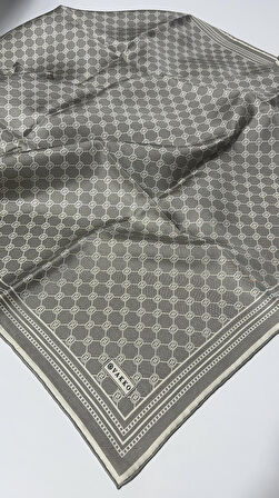 90 X 90 - %100 Saf İpek Twill Eşarp - 03734