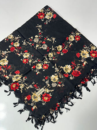 Sökme Boncuklu Pamuk Yazma - 95 x 95
