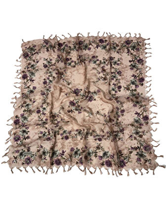 Sökme Boncuklu Pamuk Yazma - 95 x 95 - 04650
