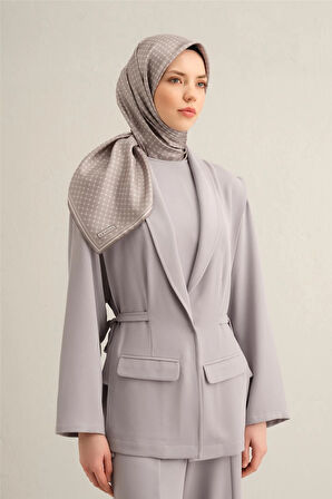 2025  İLKBAHAR - YAZ - DJ SAF İPEK EŞARP  ( SURA)-9345D01