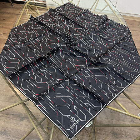 %100 Twill İpek 90x90 Eşarp - 04897
