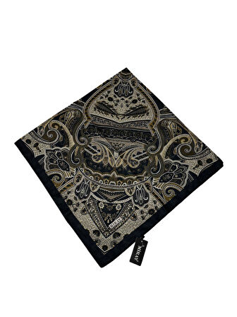 120x120 Etnik Desenli Soft Pamuk Eşarp - 04919