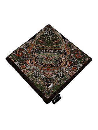 120x120 Etnik Desenli Soft Pamuk Eşarp - 04918
