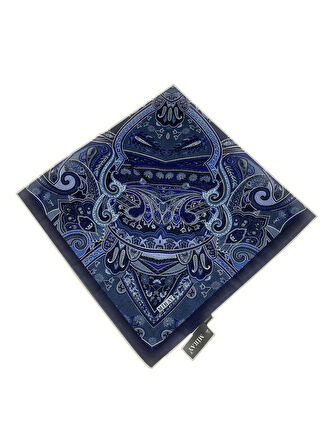 120x120 Etnik Desenli Soft Pamuk Eşarp - 04918
