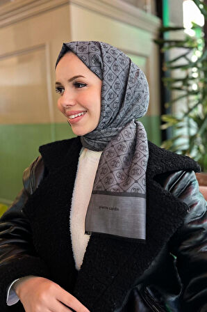 Monogram Şal - 1030300-913 - Füme