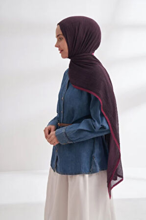 Müslin Biyeli Şal  -90 x 200- 3352-01