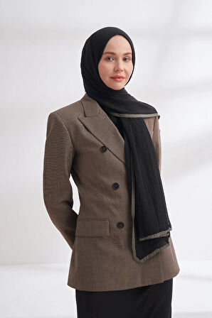 Müslin Biyeli Şal  -90 x 200- 3352-01