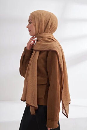 Müslin Biyeli Şal  -90 x 200- 3352-02
