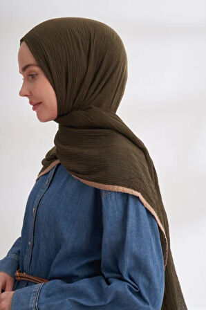 Müslin Biyeli Şal  -90 x 200- 3352-02