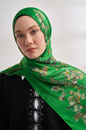 İthal Vual Almond Blossom Desen Şal -4464