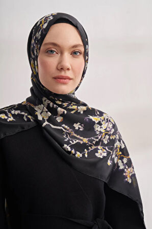İthal Vual Almond Blossom Desen Şal -4464