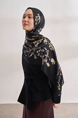 İthal Vual Almond Blossom Desen Şal -4464