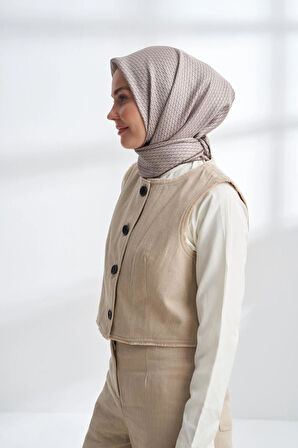 NOIRE DESEN TWİLL İPEK EŞARP - 4303