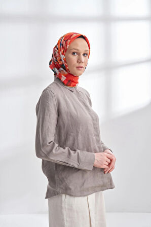 PREMIUM COLLECTION CROWN DESEN TWILL İPEK EŞARP - 4328-567
