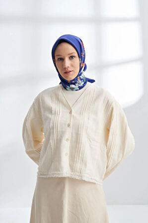 PREMIUM COLLECTION ROSEMARY DESEN TWILL İPEK EŞARP - 4319-159