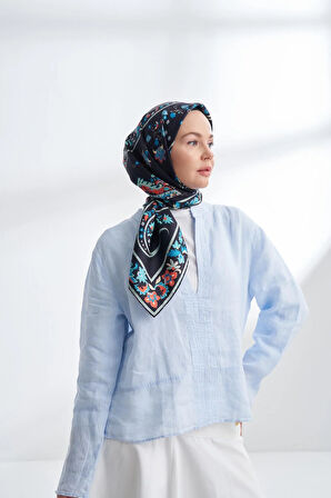 PREMIUM COLLECTION ROSEMARY DESEN TWILL İPEK EŞARP - 4325-22