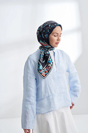 PREMIUM COLLECTION ROSEMARY DESEN TWILL İPEK EŞARP - 4325-22