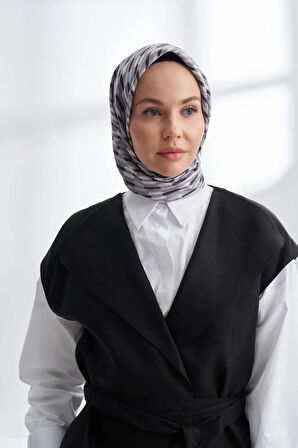 LINE DESEN TWILL İPEK EŞARP -4304