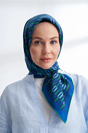 LINE DESEN TWILL İPEK EŞARP -4304