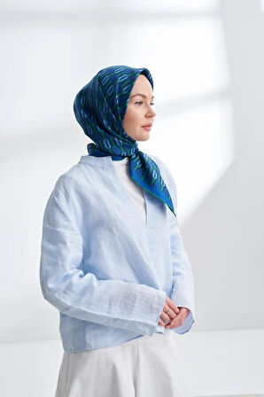 LINE DESEN TWILL İPEK EŞARP -4304