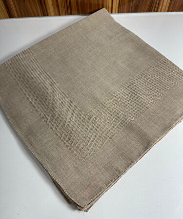 Büyük Boy Pano Pamuk Eşarp- 120 x 120 - 5656