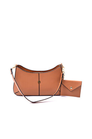 Kadın Çapraz Askılı Çanta 67-7072 Taba