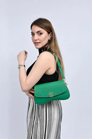 Kadın Çarpraz Askılı Çanta 67-7118 Yeşil
