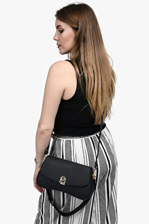 Bayan Çarpraz Askılı Çanta 67-7118 Siyah