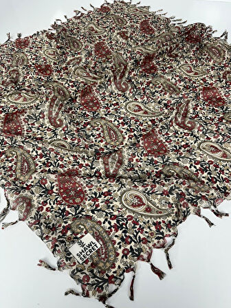 Sökme Boncuklu Pamuk Yazma - 05868