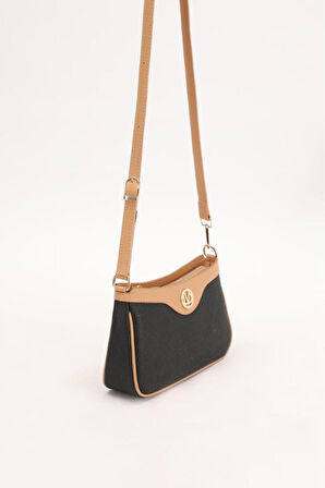 Fermuarlı Petek Desen Kadın Omuz Çantası 930210