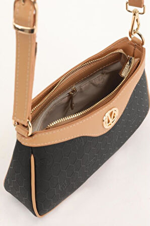 Fermuarlı Petek Desen Kadın Omuz Çantası 930210