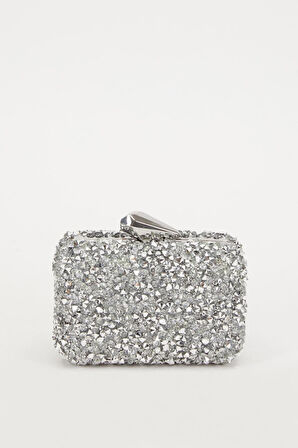 ​​​Kare Taşlı Abiye El Çantası 930190